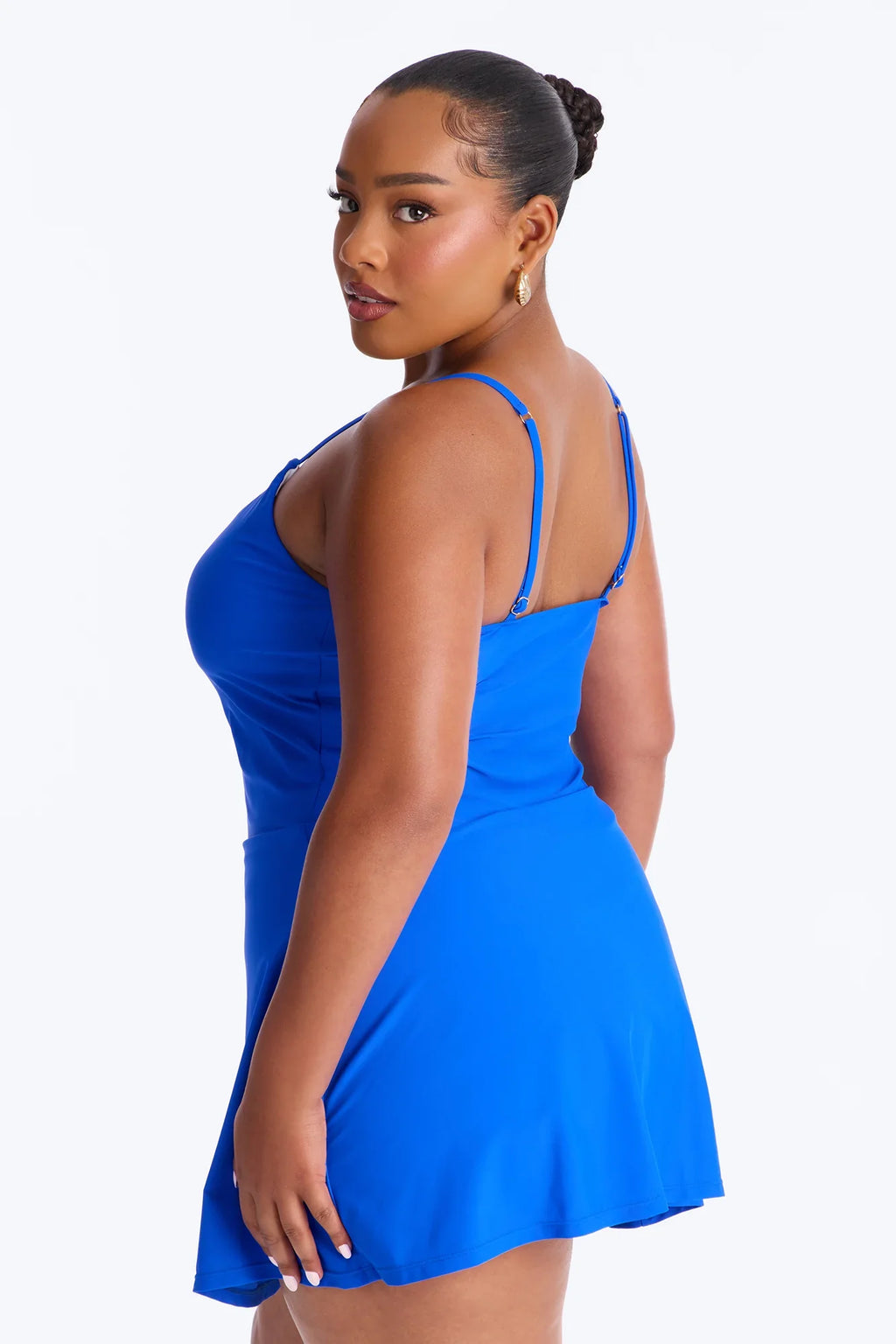 Layla 1 Piece Swimsuit Dress - Royal