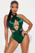 Kailen Underwire Twist 1 Piece Swimsuit - Emerald