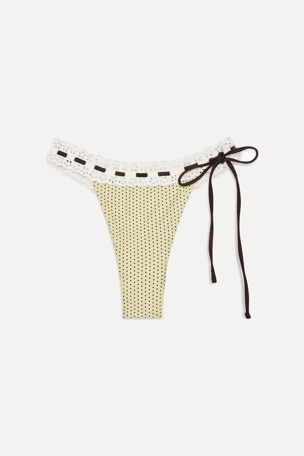 Lacey Micro Bikini Bottom - Lemon Dot