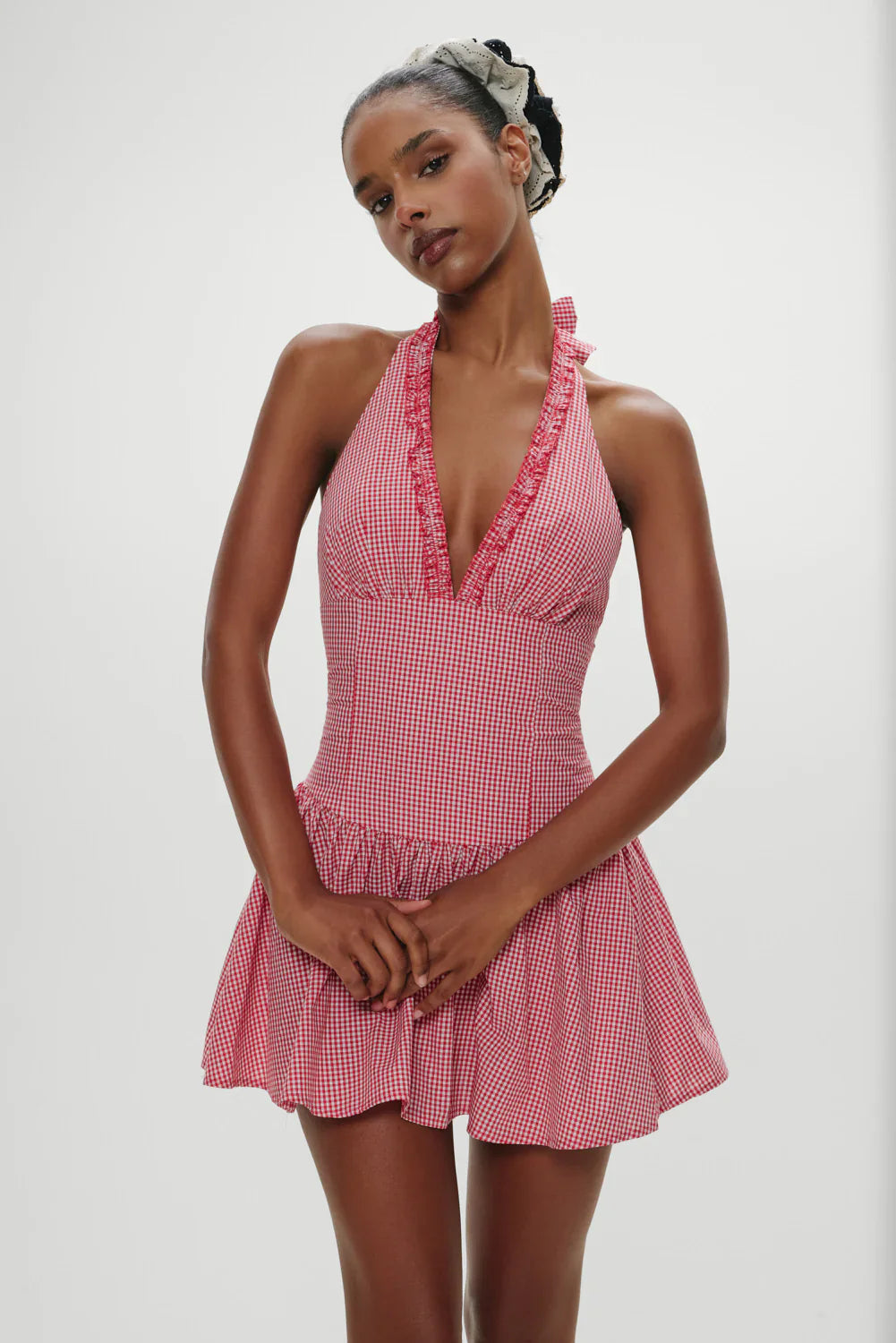 Scout Halter Cotton Mini Dress - Picnic Basket