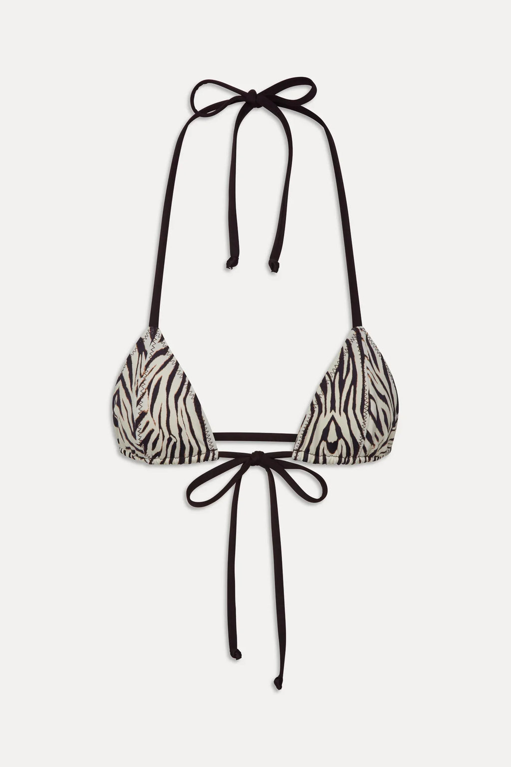 Coastal Micro Triangle Bikini Top - Zebra