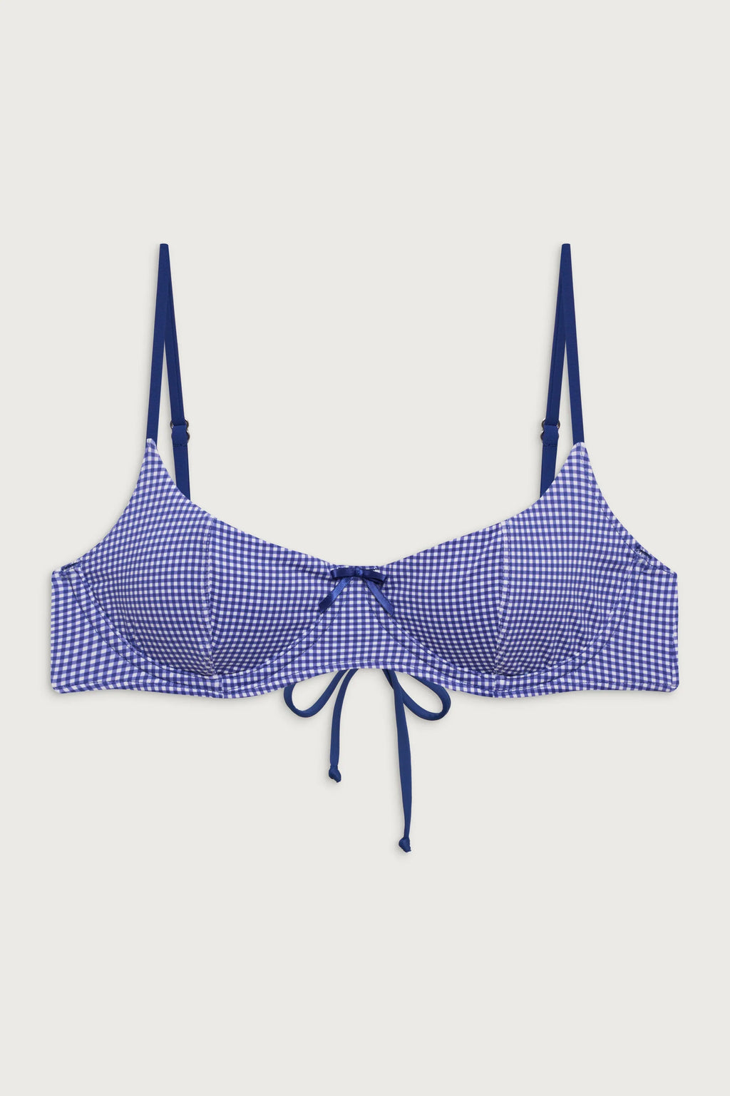 Cola Underwire Balconette Bikini Top - Sailor Gingham