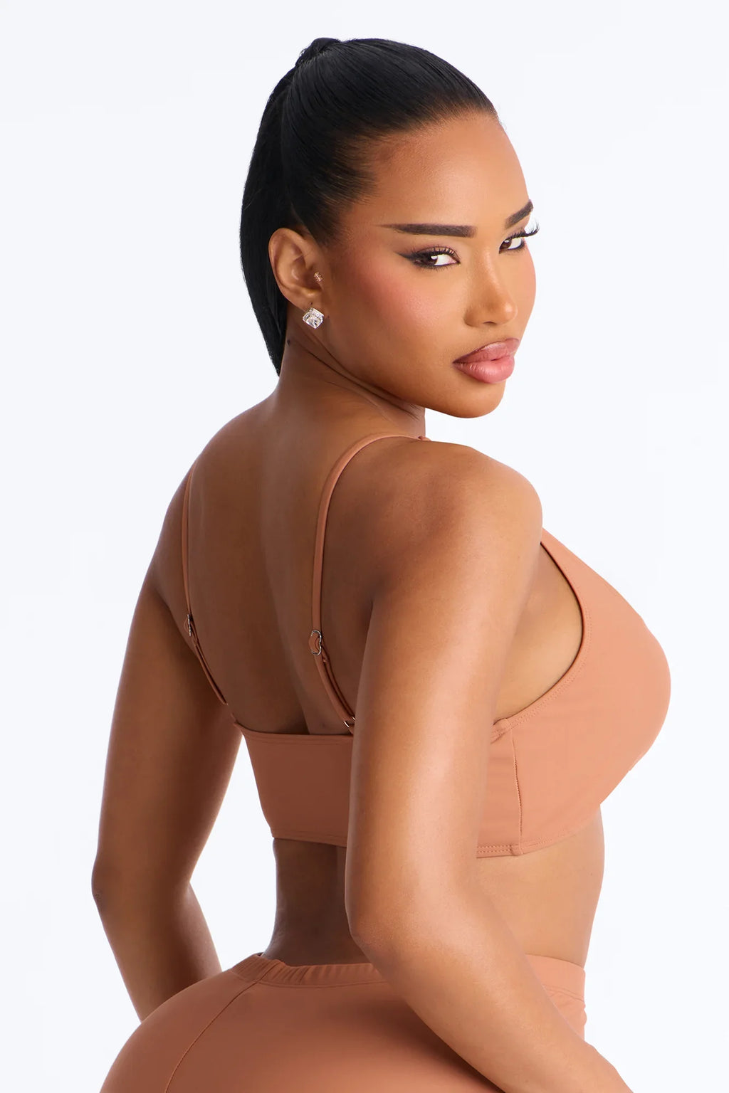 Maui Mix And Match Tank Bikini Top - Brown