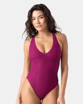 Crochet Plunge One Piece Swimsuit