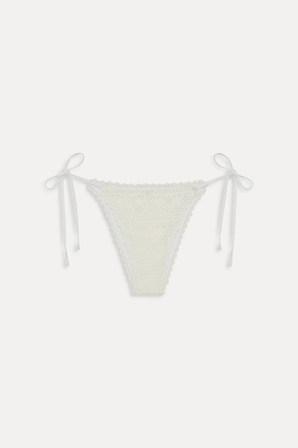 x JENNIE Mackenzie Crochet Bikini Bottom - Ivory Crochet