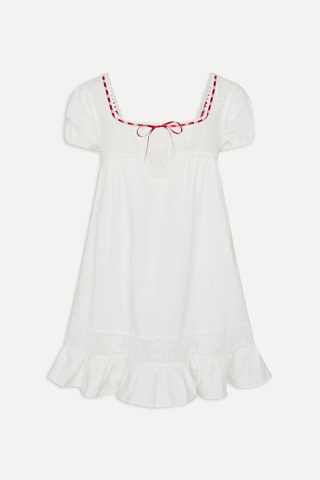 x BELLA HADID Western Poplin Mini Dress - White