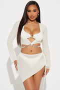 Anika Charm Chain 4 Piece Bikini Set - Ivory