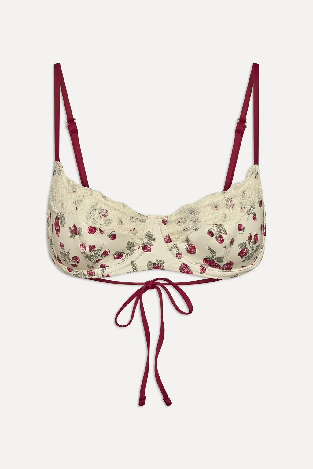 Cola Underwire Bikini Top - Strawberry Field