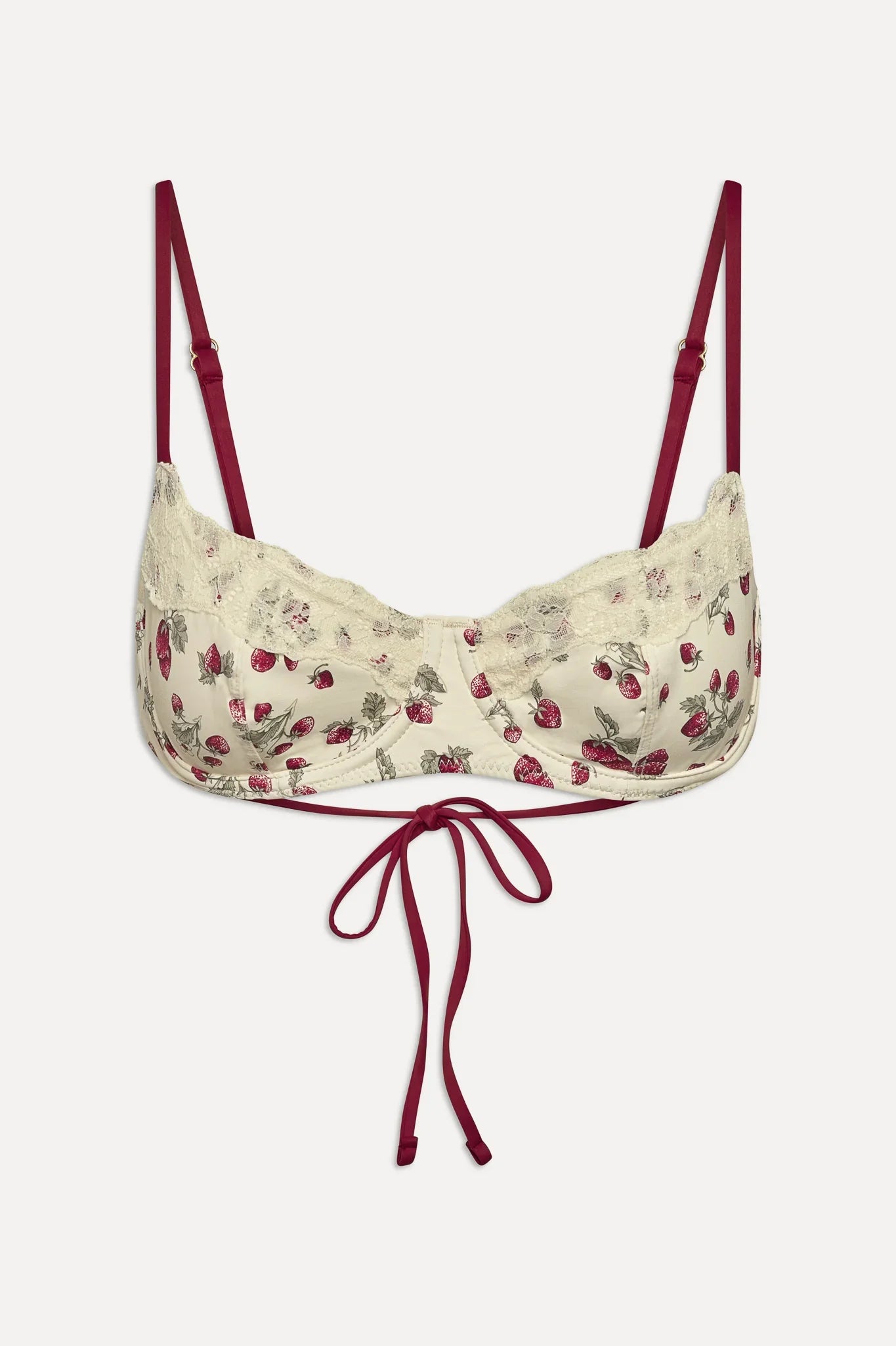 Cola Underwire Bikini Top - Strawberry Field