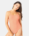 Flower Power Scoop Back One Piece Swimsuit