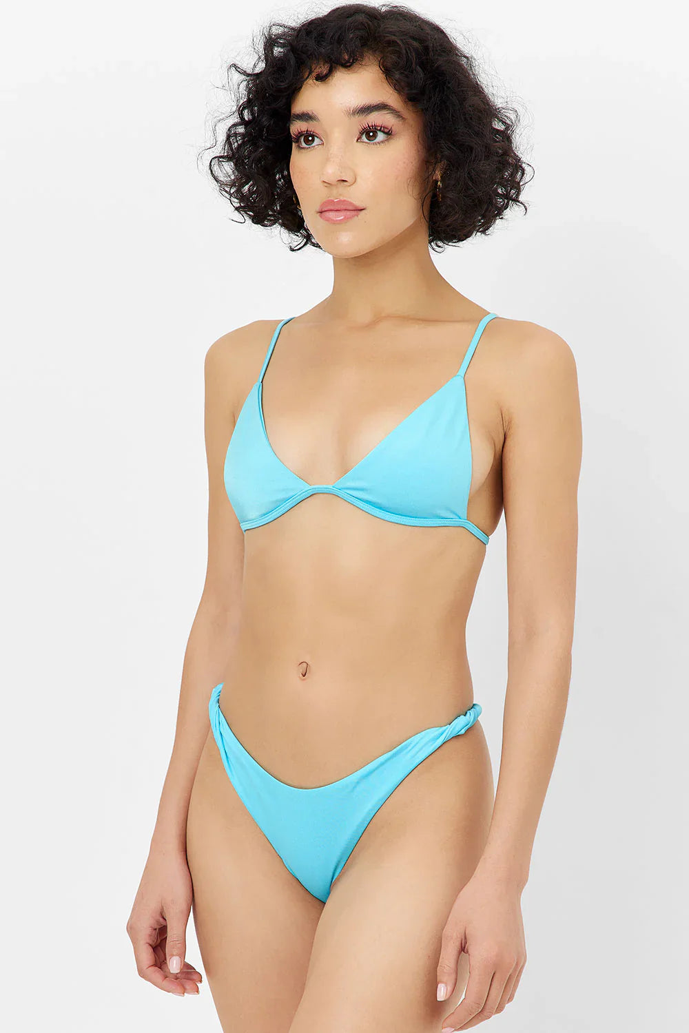Katarina Shine Cheeky Bikini Bottom - Aquamarine