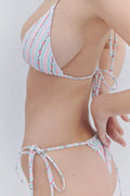 Tia Floral String Bikini Bottom - French Holiday