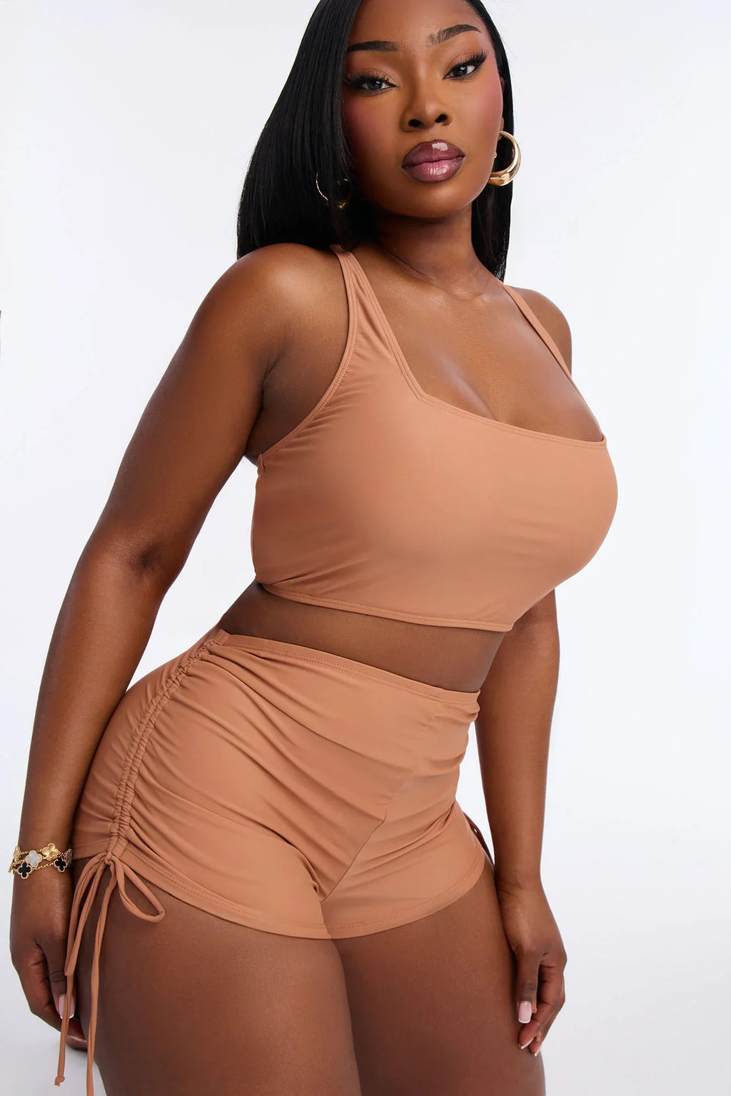 Maui Mix And Match Tank Bikini Top - Brown
