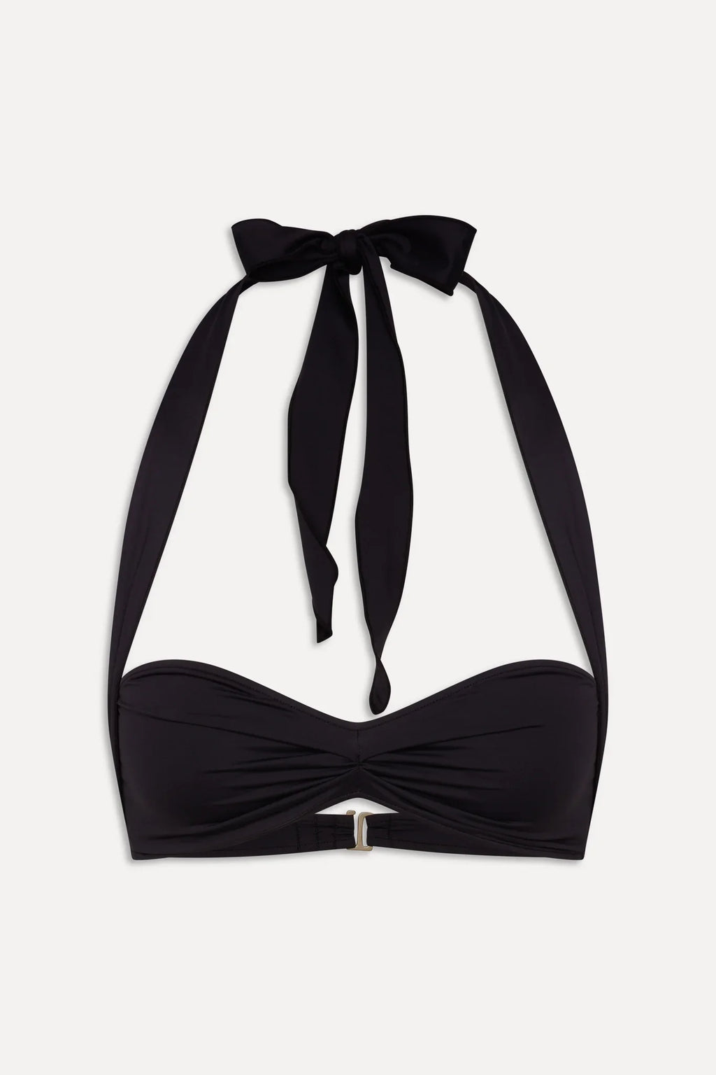 x BELLA HADID Sunday Halter Bikini Top - Black