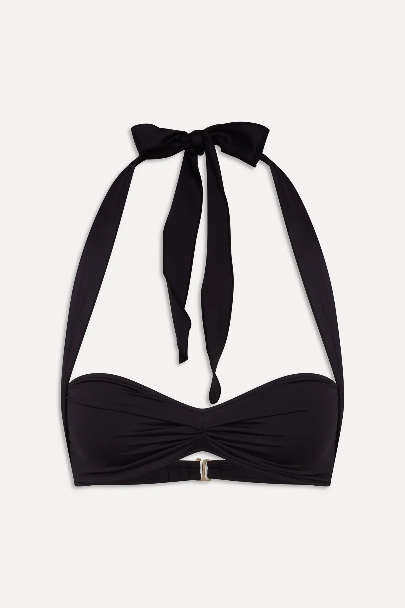 x BELLA HADID Sunday Halter Bikini Top - Black