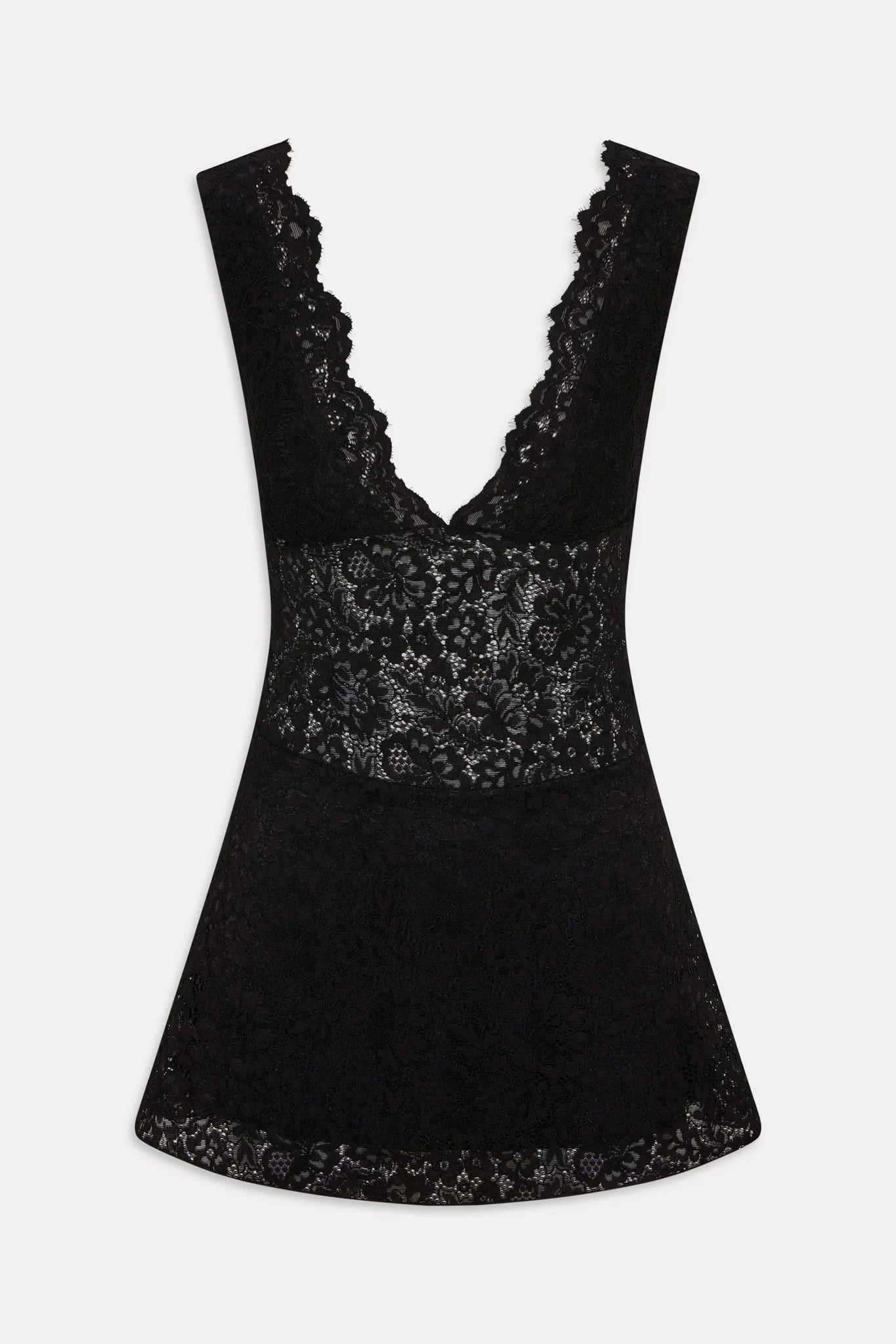 Moon Dance Lace Mini Dress - Black