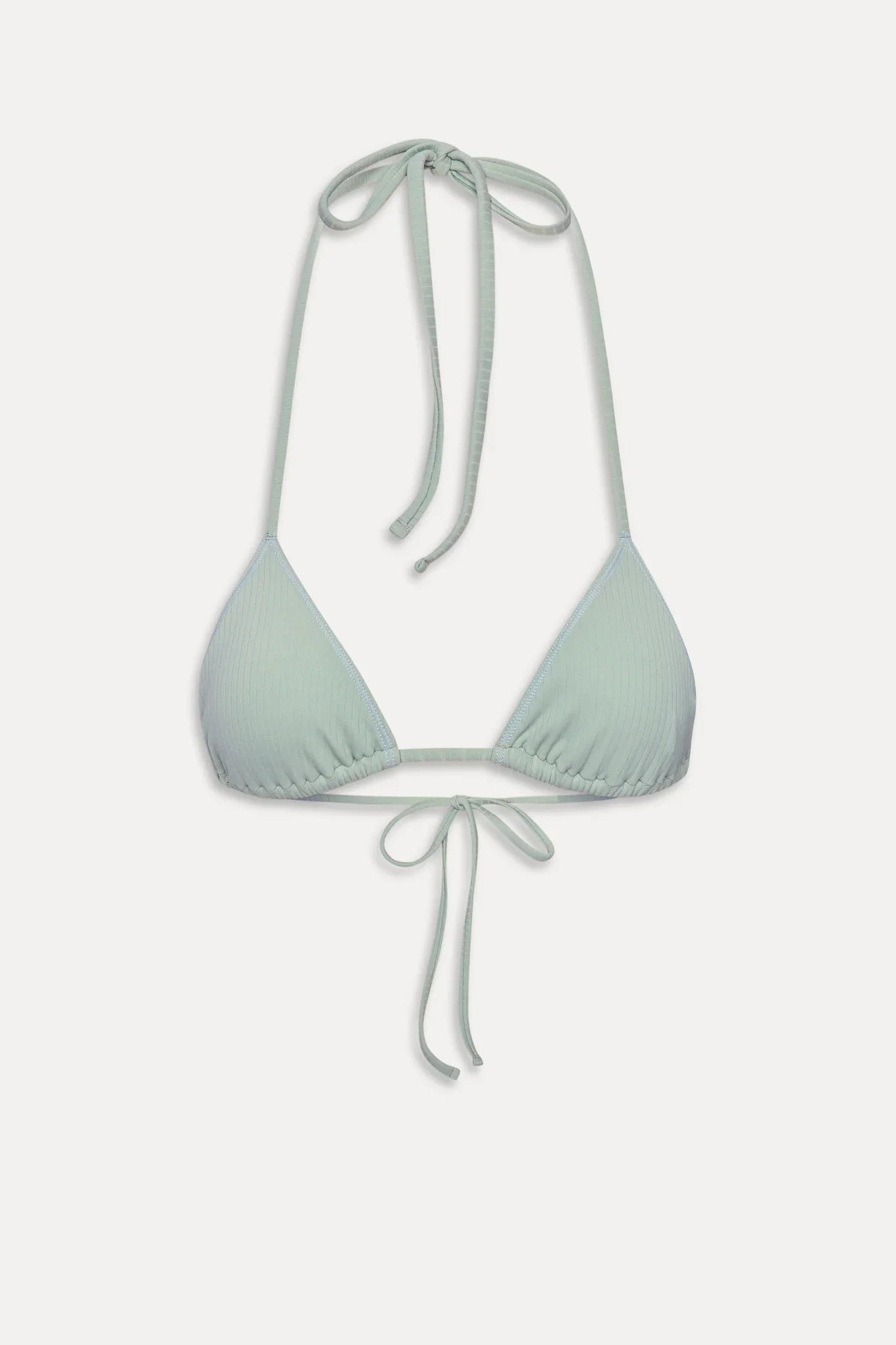 Nick Triangle Halter Bikini Top - Minty