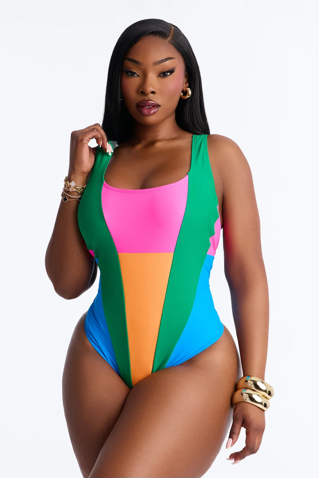 Manhattan Beach Moment 1 Piece Swimsuit - Multi Color