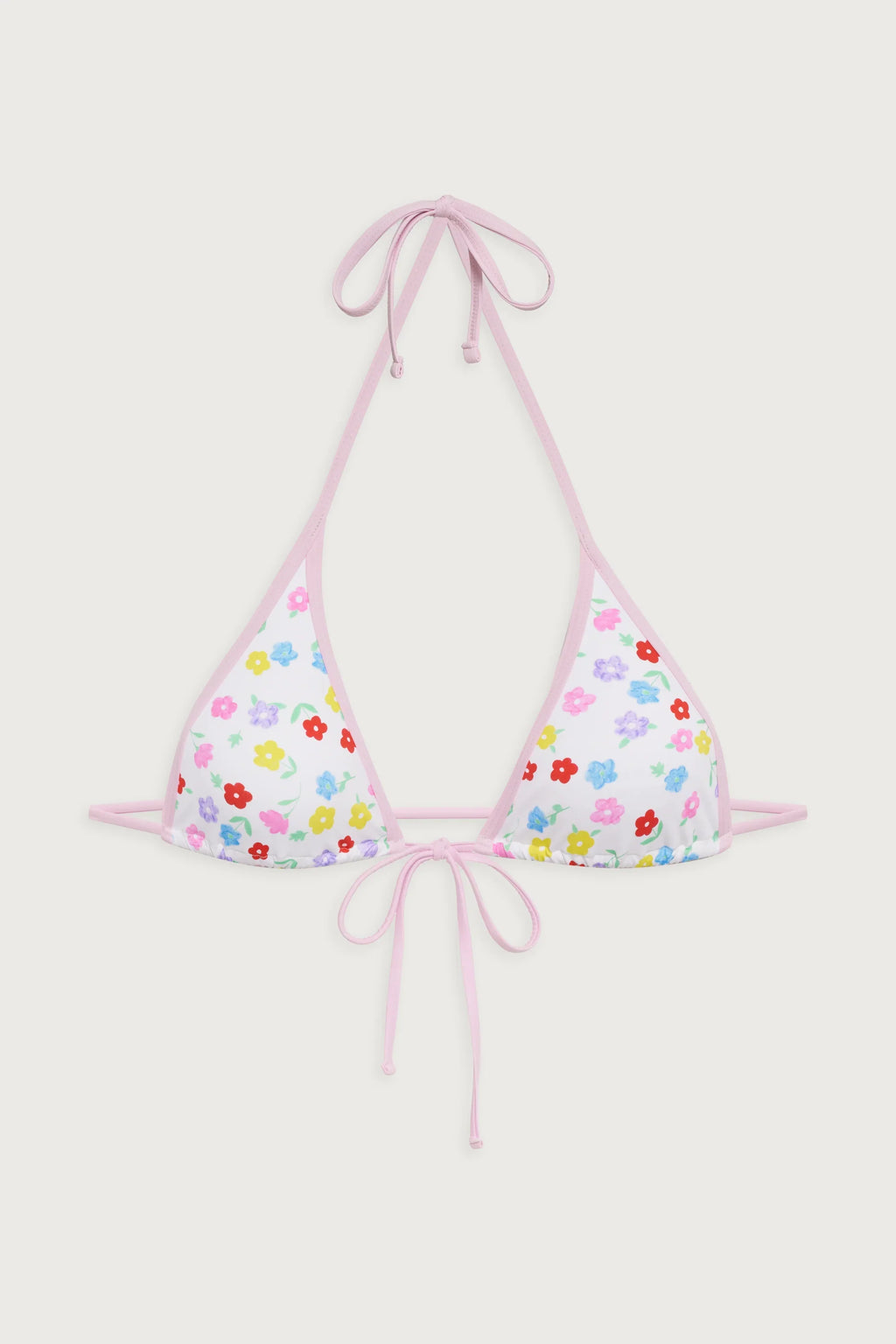 Paradise Floral Micro Bikini Top - Dune Daisy