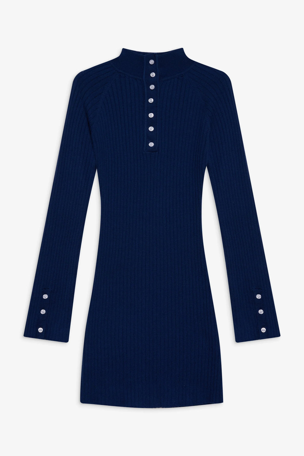 Isla Long  Sleeve Mini Dress - Midnight Blue