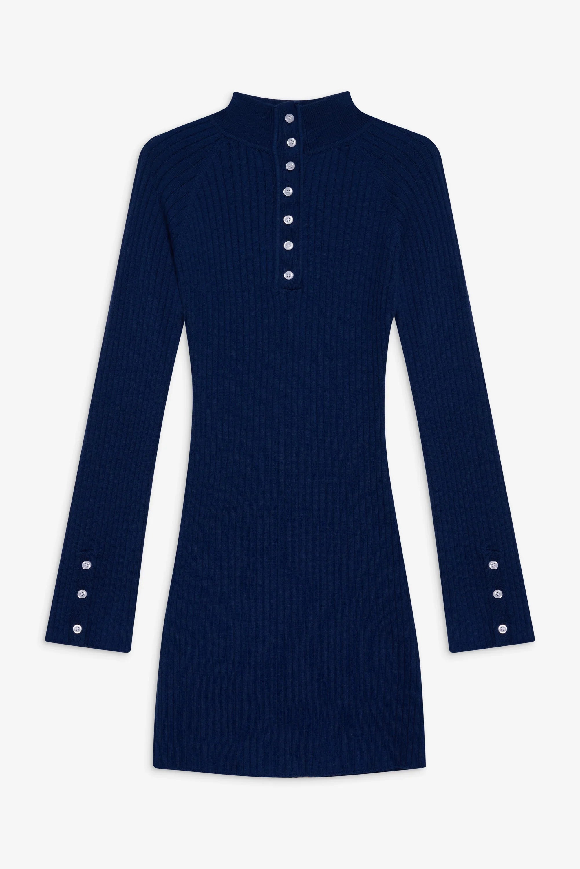 Isla Long  Sleeve Mini Dress - Midnight Blue