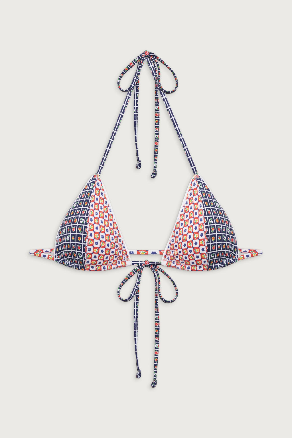 Coastal Micro Triangle Bikini Top - Farmhouse Florals