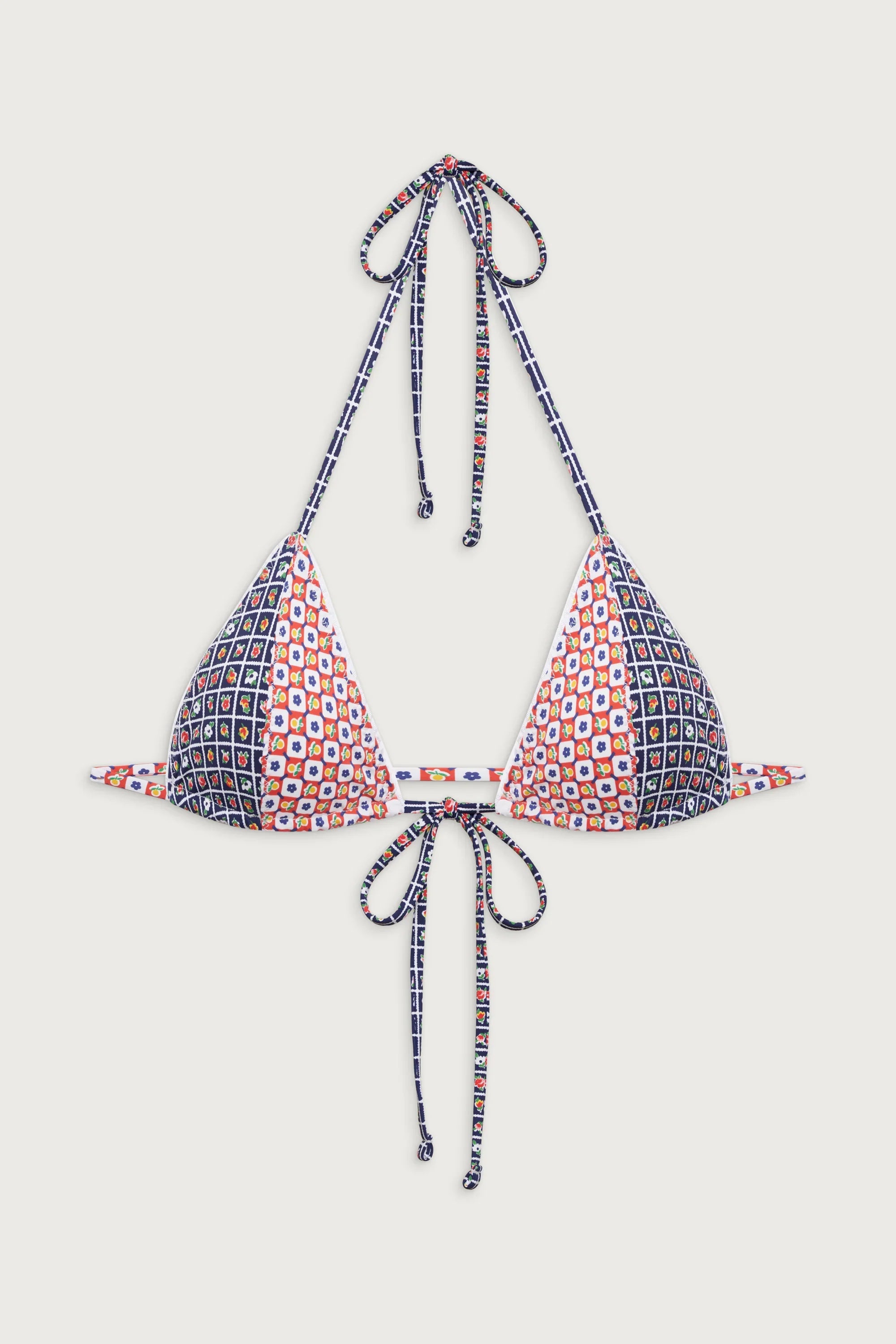 Coastal Micro Triangle Bikini Top - Farmhouse Florals