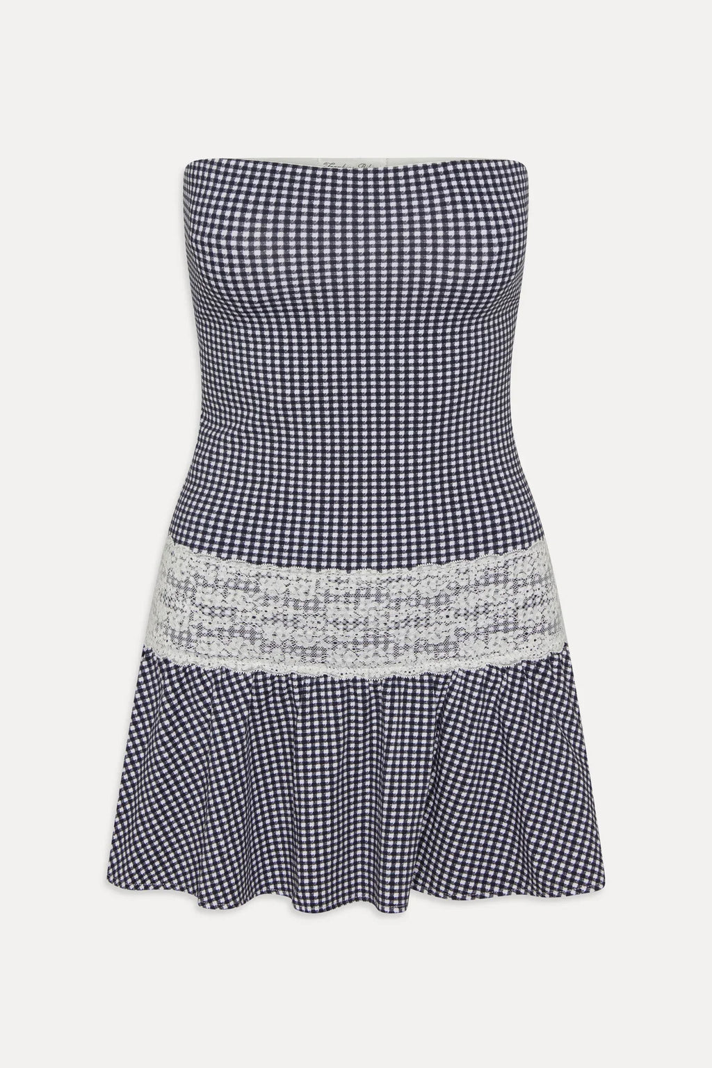 Mirage Gingham Mini Dress - Midnight Wishes