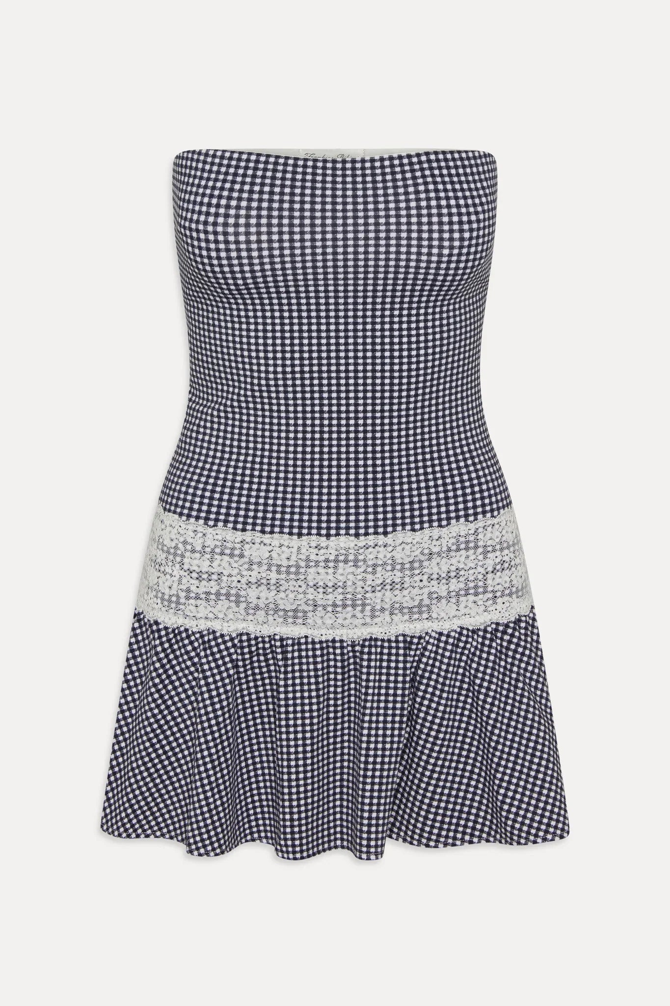 Mirage Gingham Mini Dress - Midnight Wishes