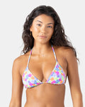 California Dreamin Reversible Mini Tiki Tri Bikini Top