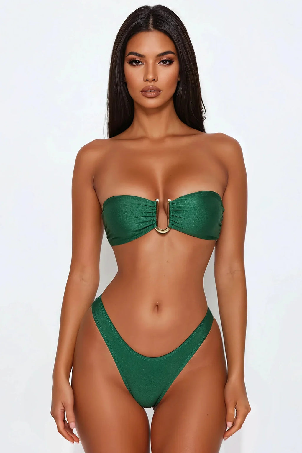 Karol Bandeau 2 Piece Bikini - Emerald