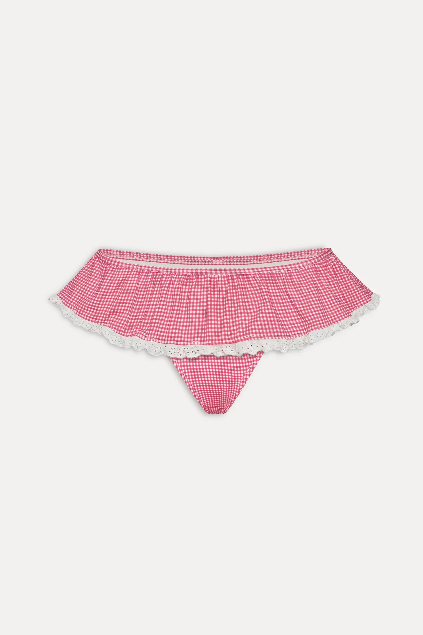 Mercer Swim Skirt - Ladybug Gingham