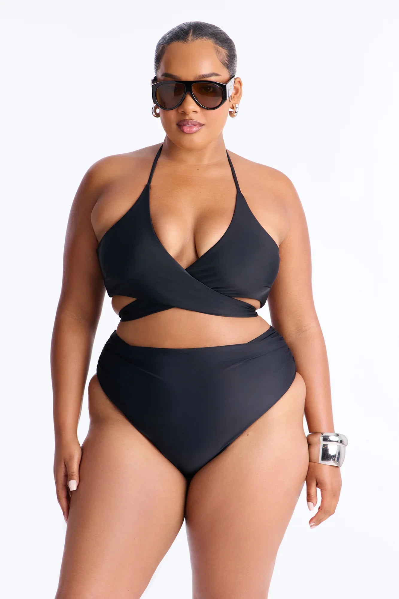 Poolside Ready 2 Piece Bikini - Black