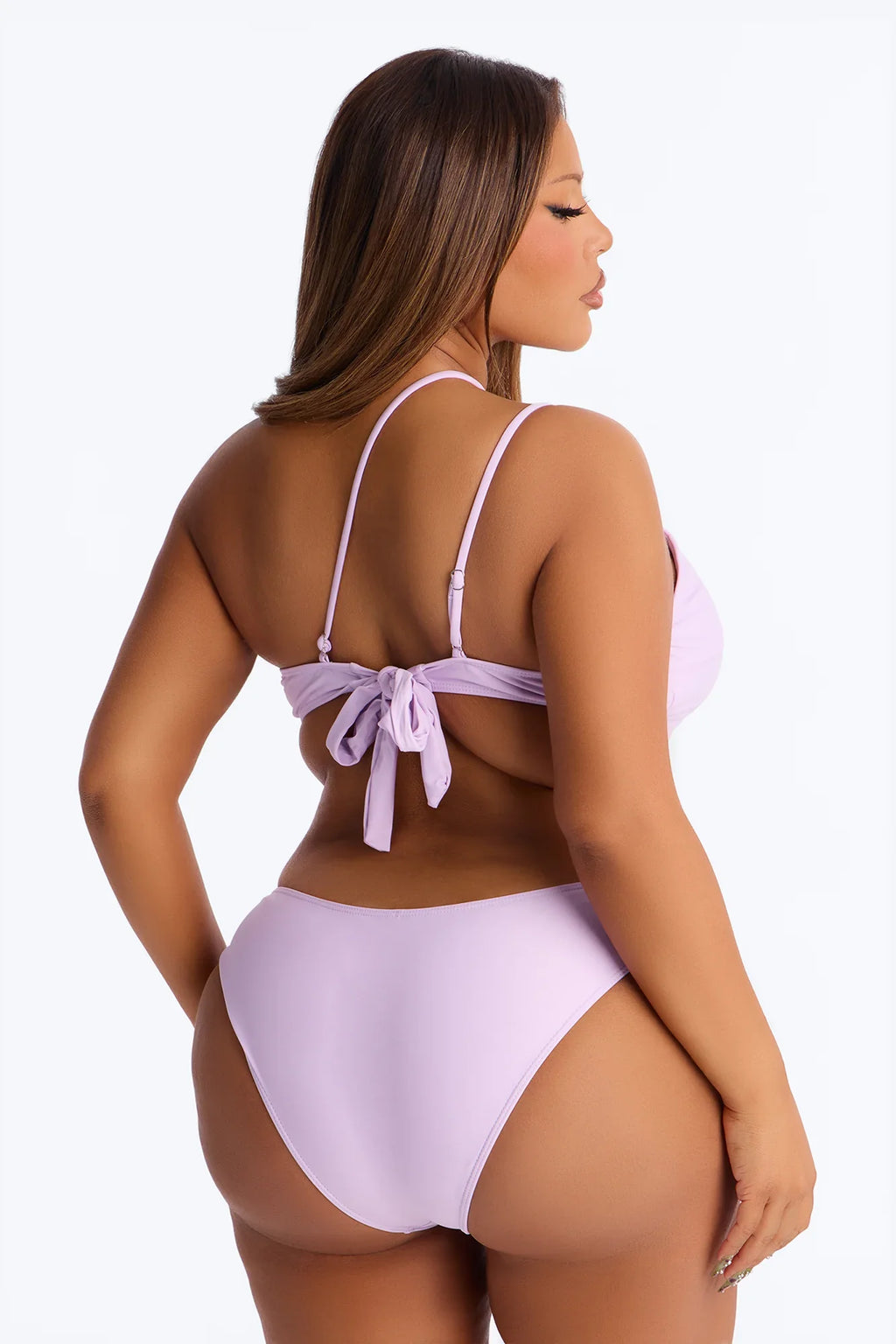 Coconut Life O-Ring Asymmetrical Side Out 1 Piece Swimsuit - Lavender