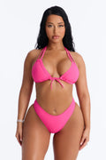Poolside Sipping Bikini - Fuchsia