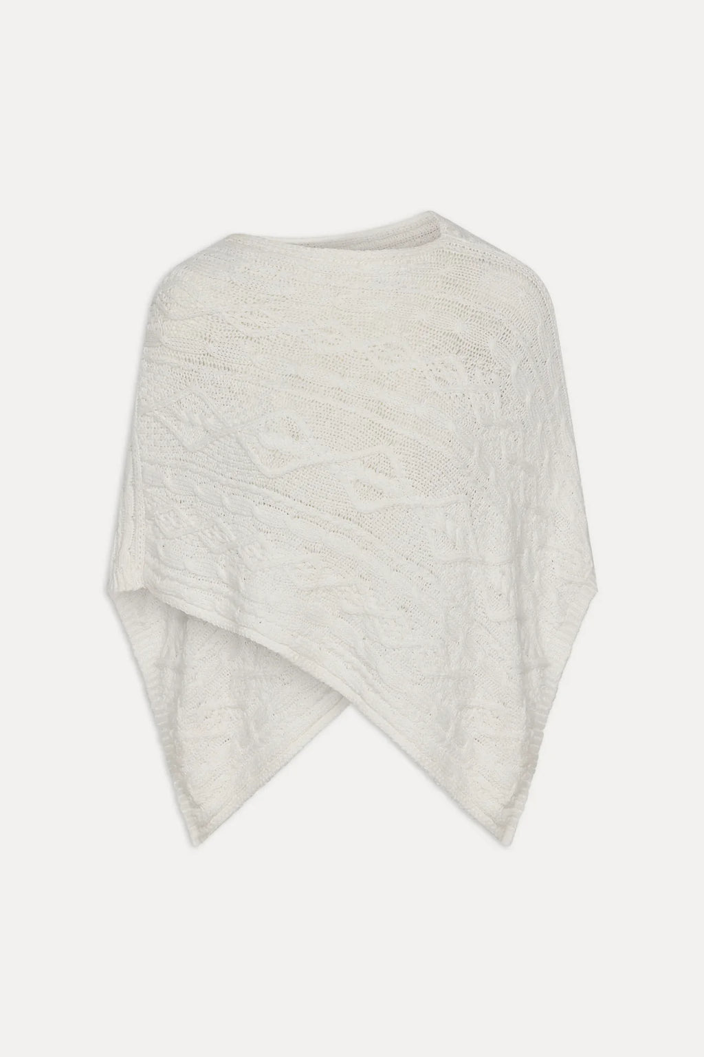 Aspen Poncho - Cloud White