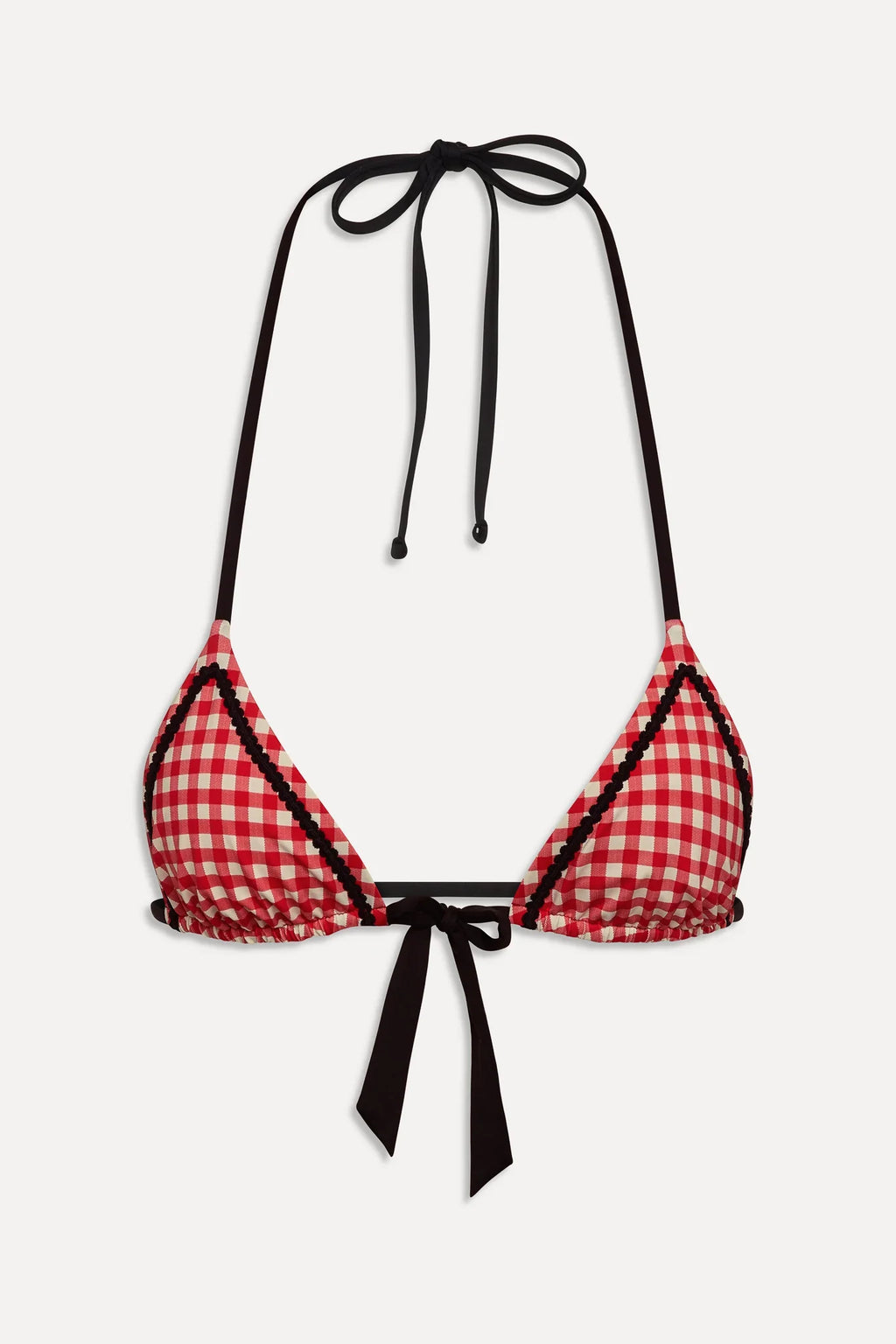 Coastal Micro Triangle Bikini Top - Cherry Picnic