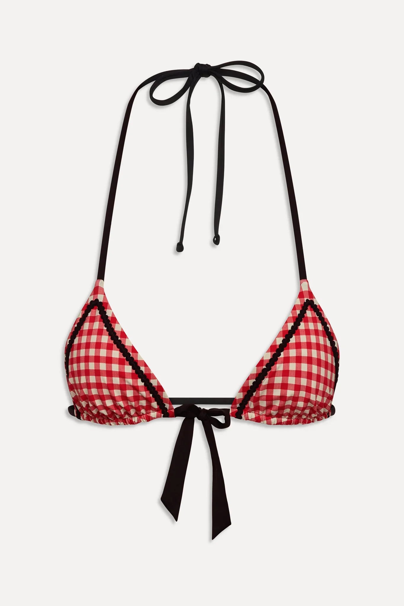 Coastal Micro Triangle Bikini Top - Cherry Picnic