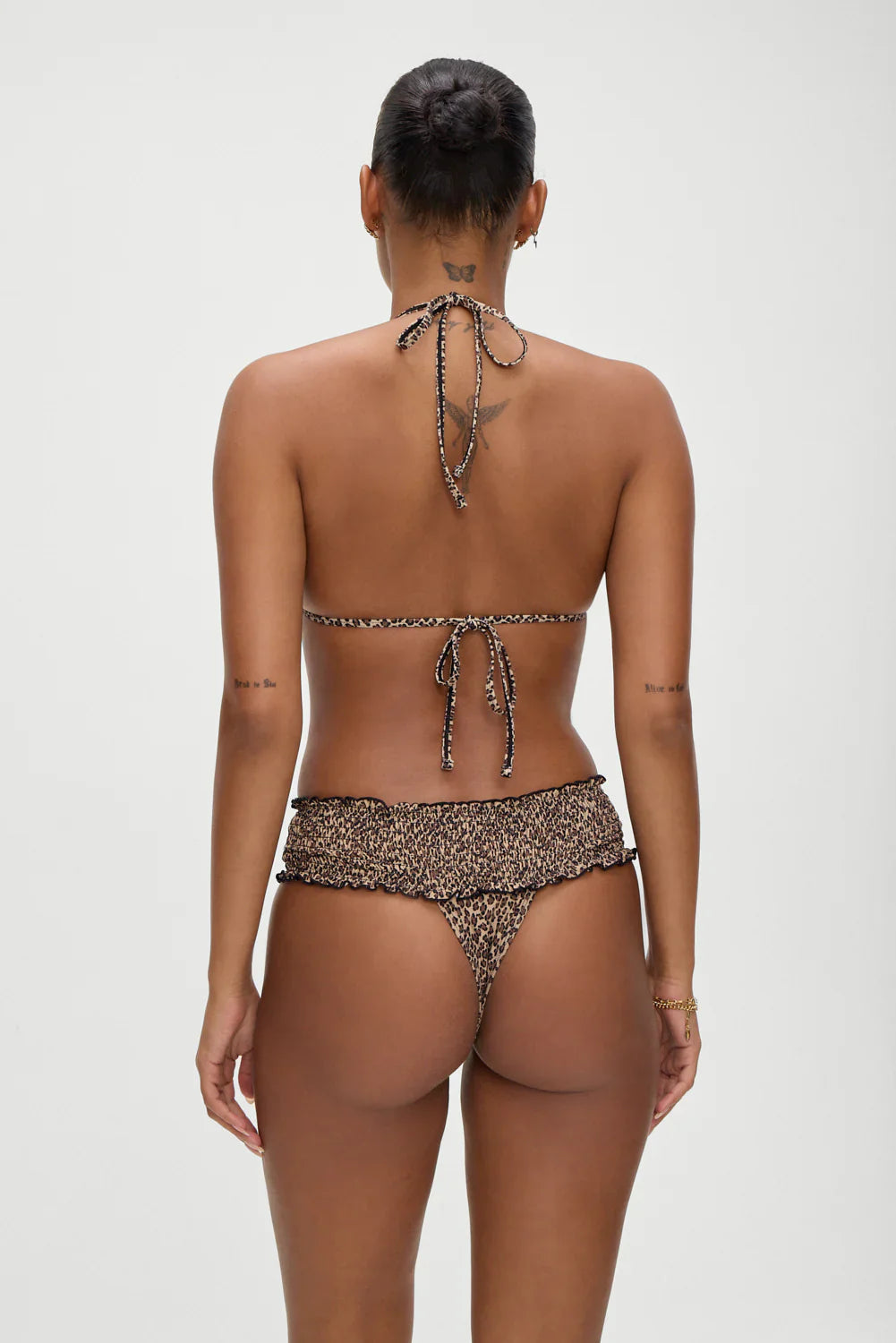 Jessup Halter Bikini Top - Baby Leopard