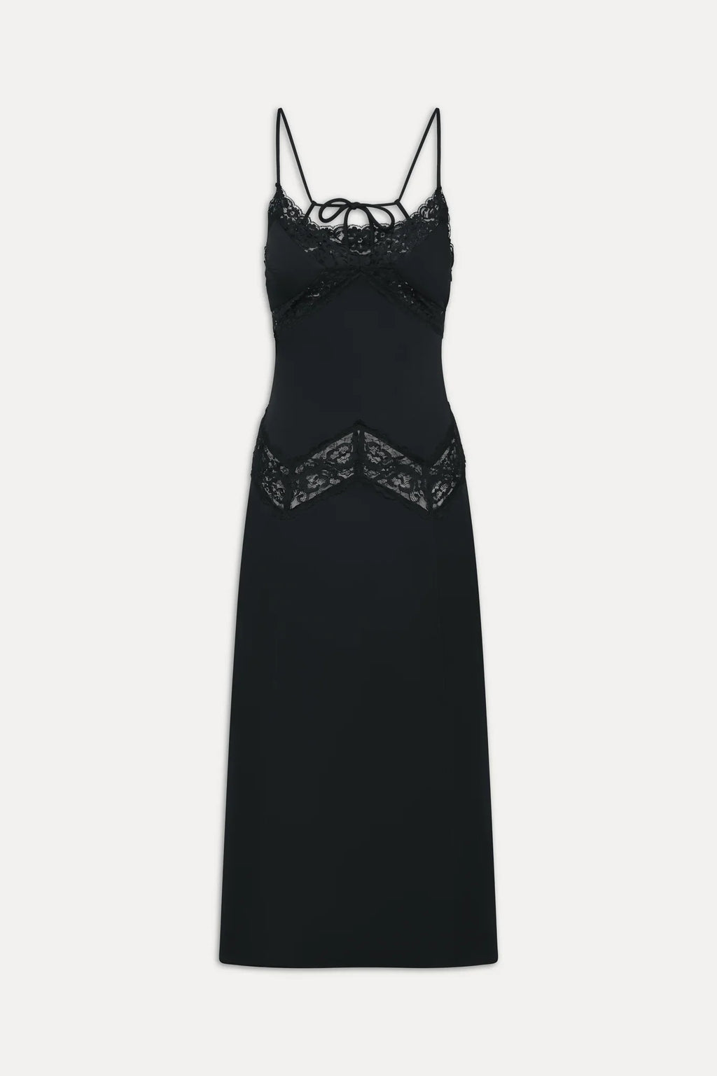 Ethereal Satin Lace Maxi Dress - Meet Me At Dusk