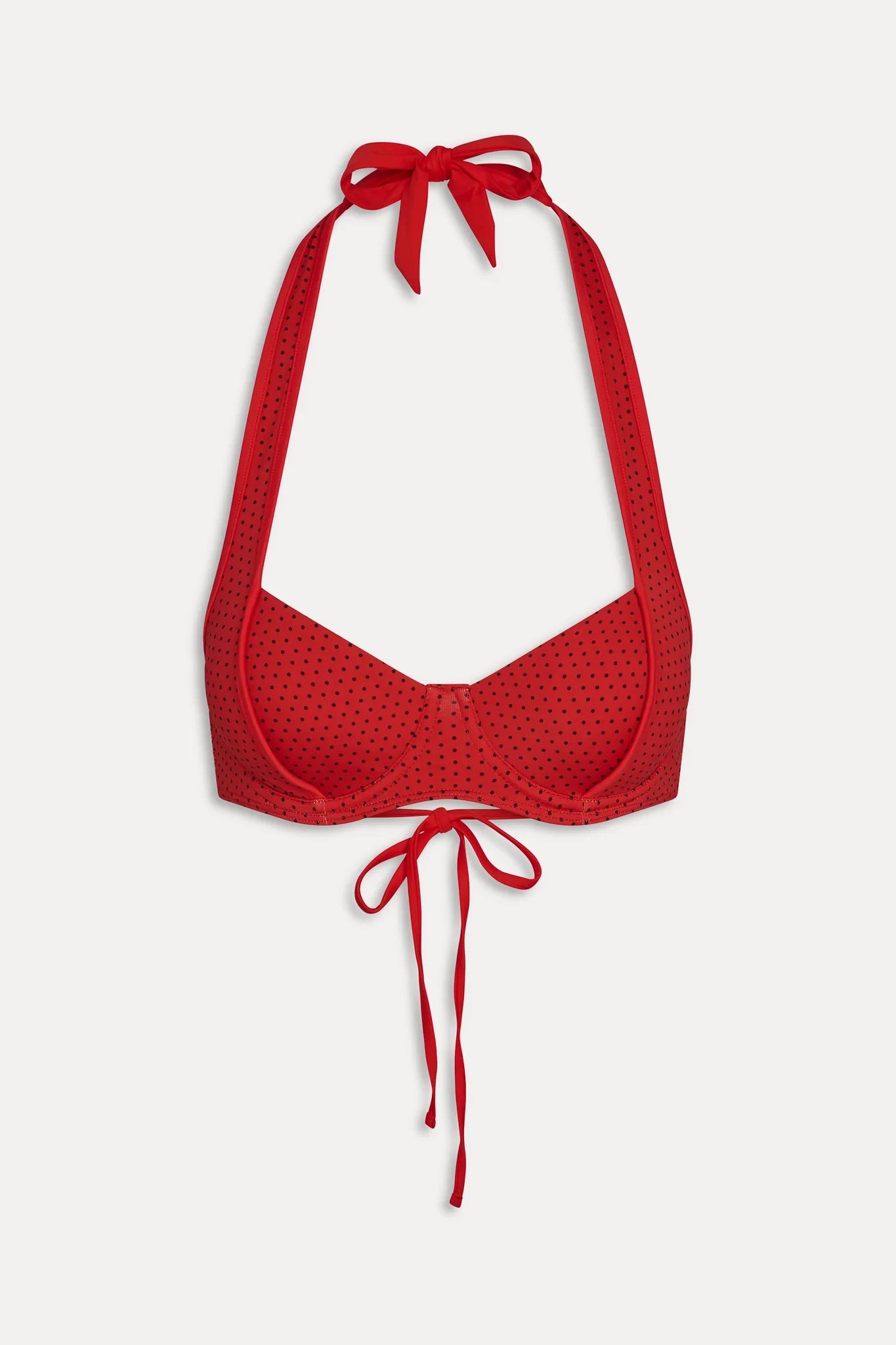 Fin Polka Dot Bikini Top - Spice Dot