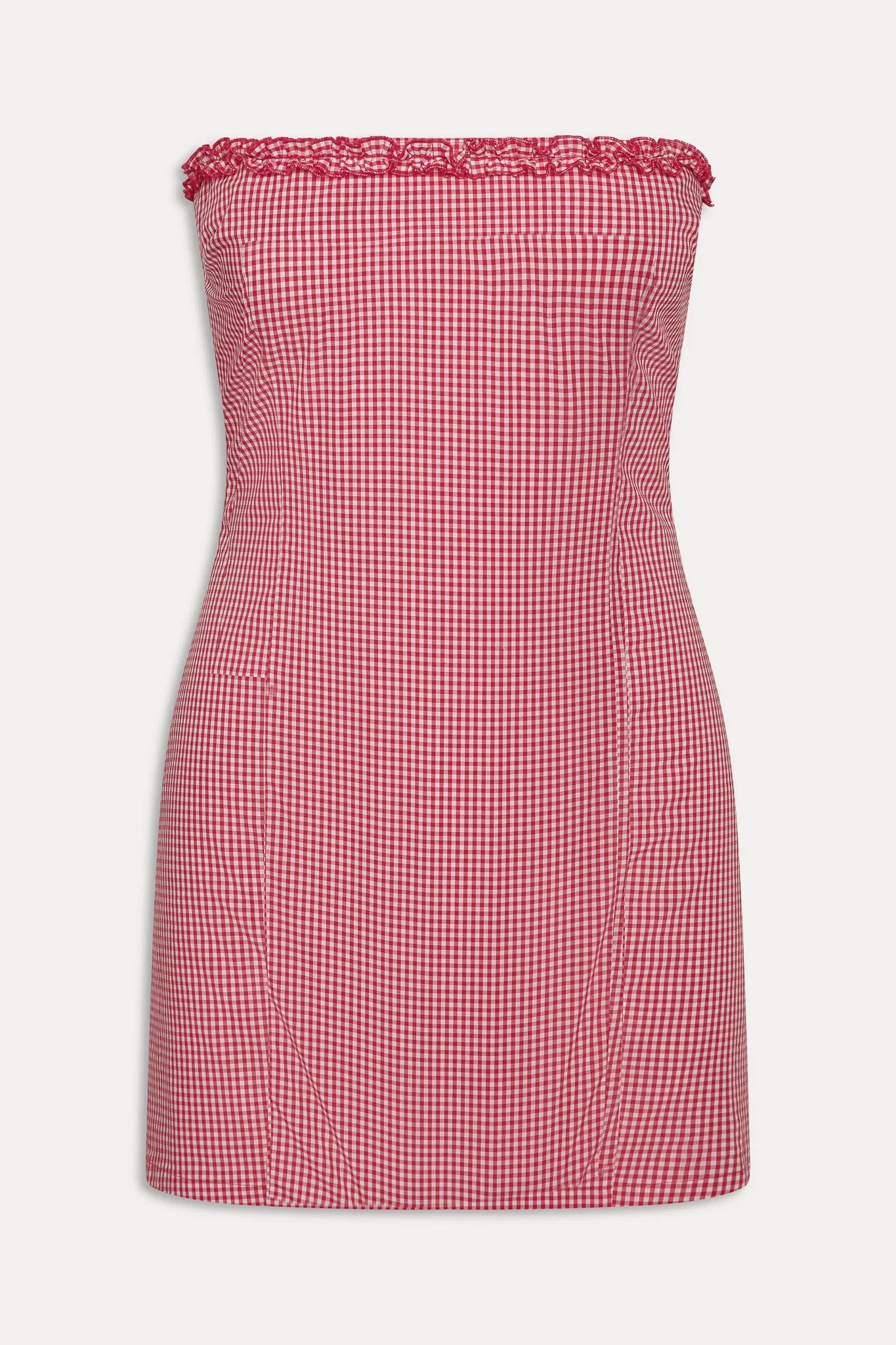 Poppy Strapless Cotton Mini Dress - Picnic Basket