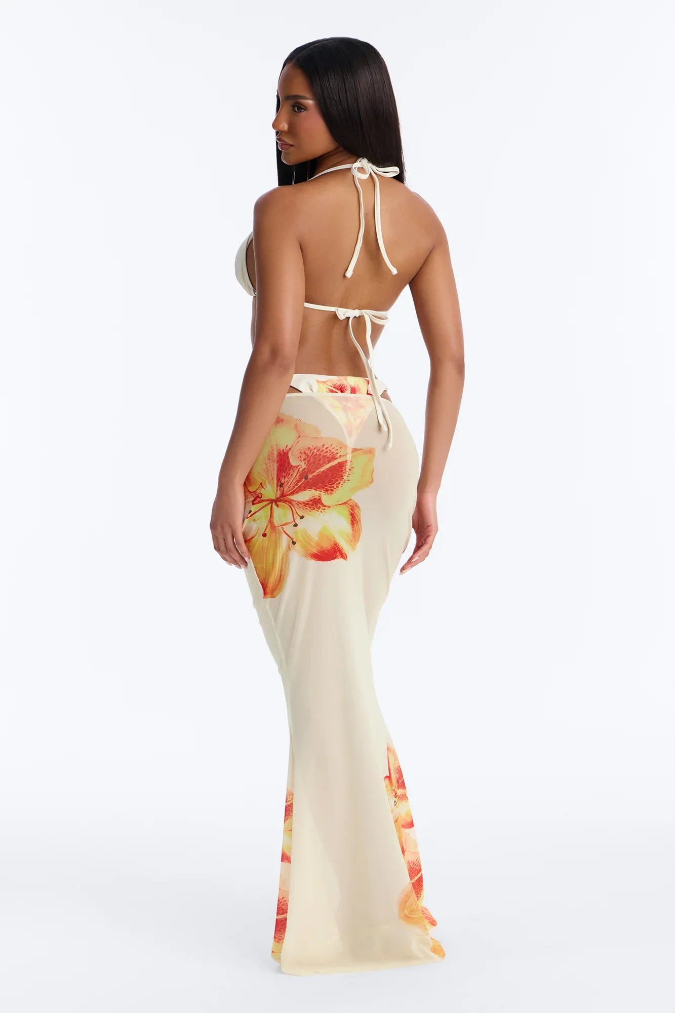 Through It All Bikini And Sarong - Ivory