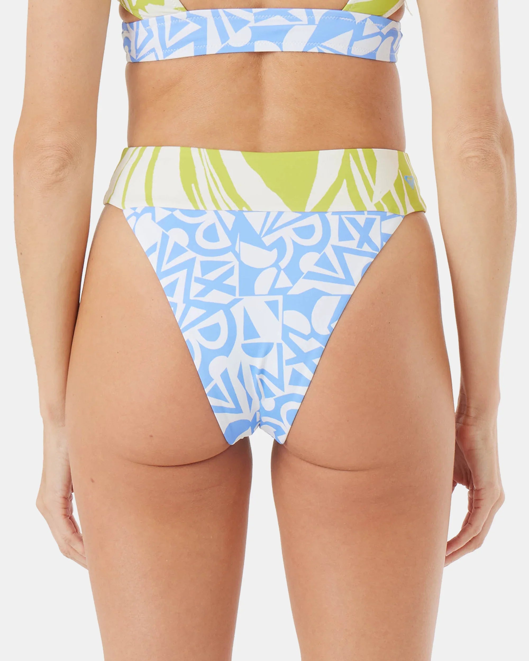 Bali Breaks Banded High Leg Cheeky Bikini Bottom