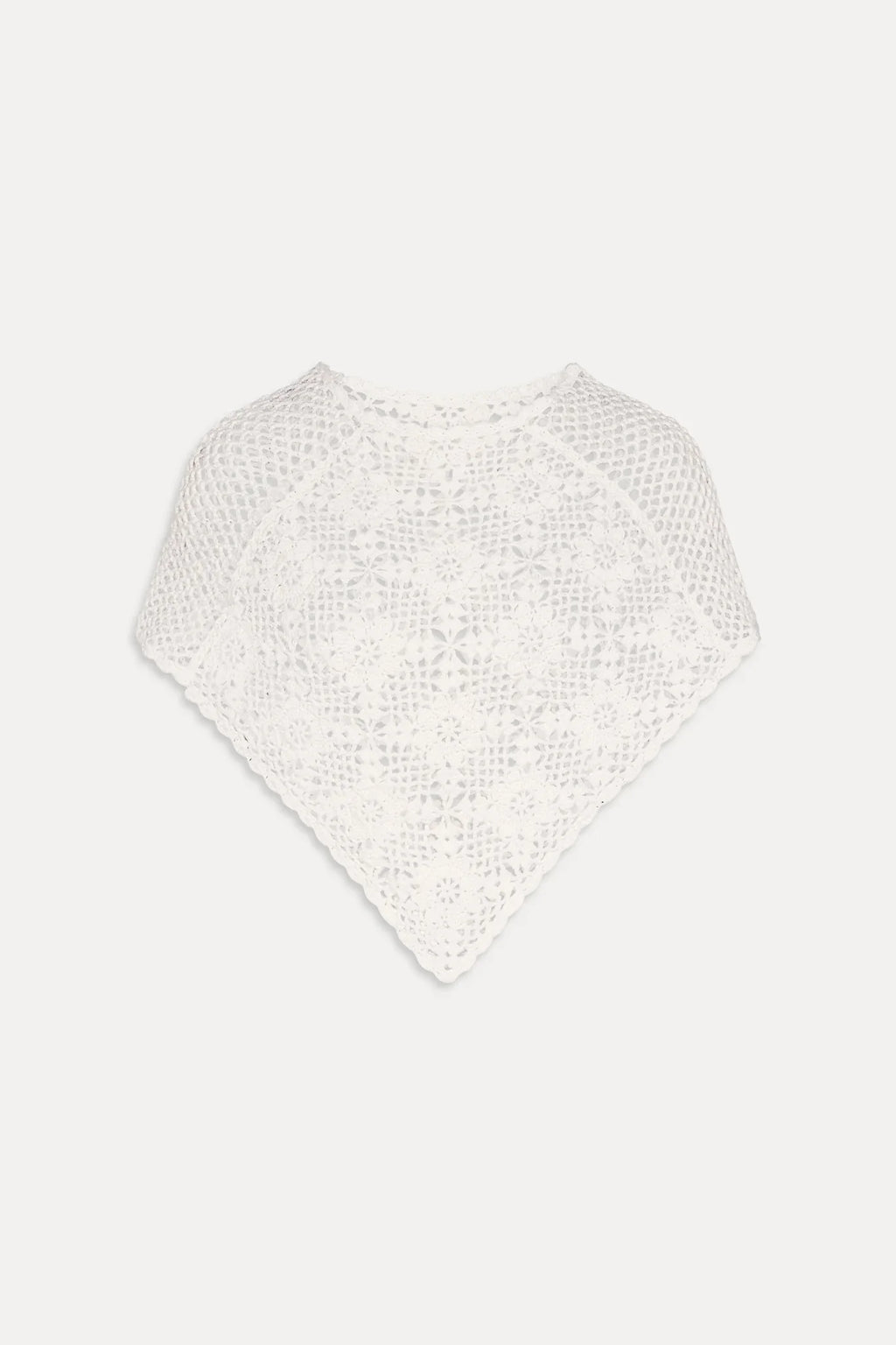 Sophie Crochet Poncho - Soft Sand