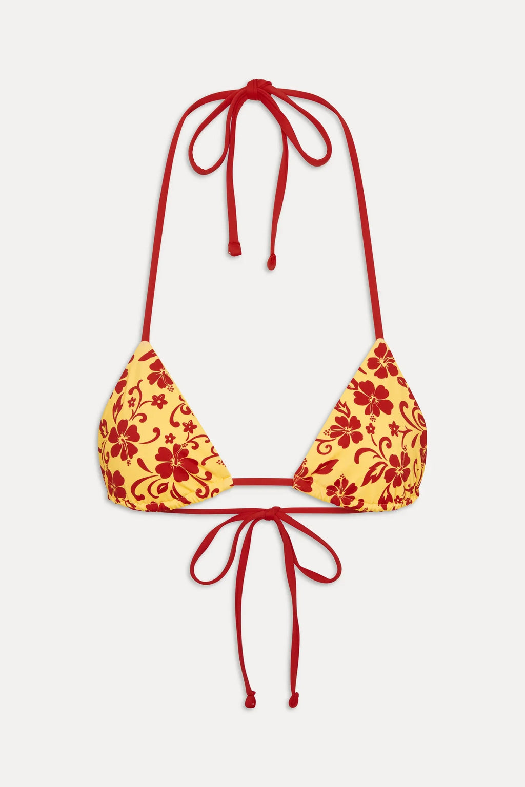 Nick Triangle Halter Bikini Top - Favorite Flower