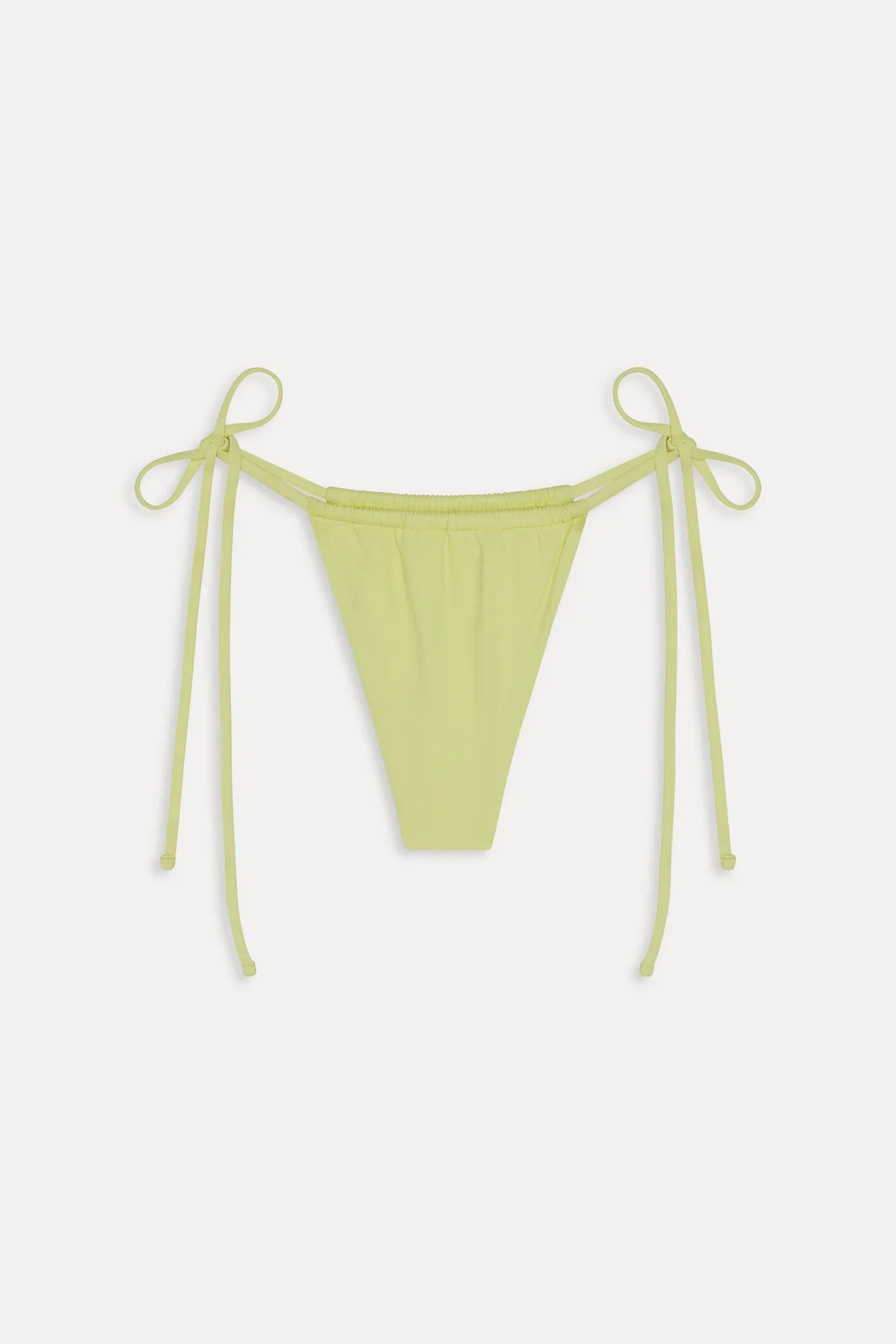 Tia Skimpy String Bikini Bottom - Yellow Mojito