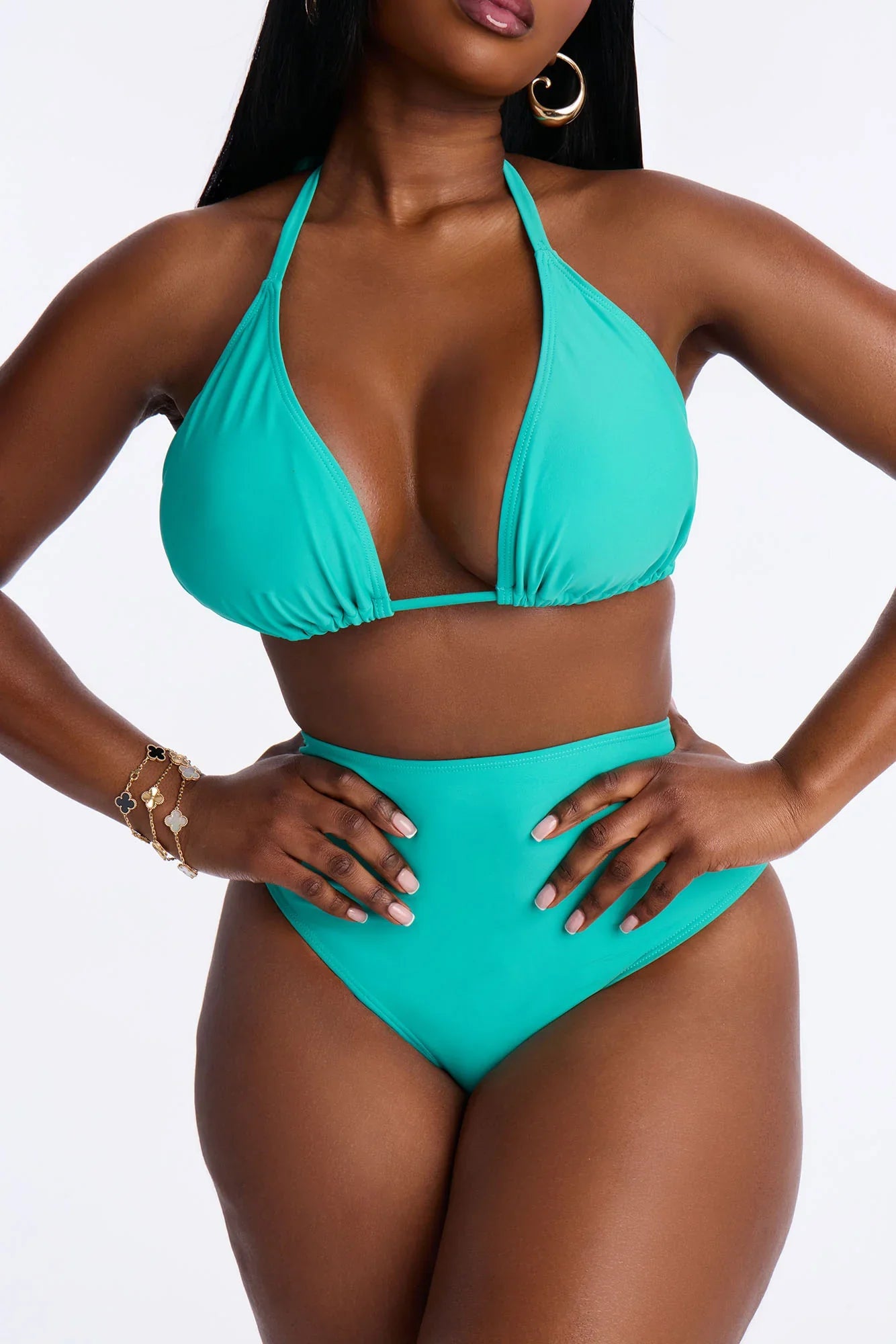 Maui Mix And Match Triangle Bikini Top - Mint