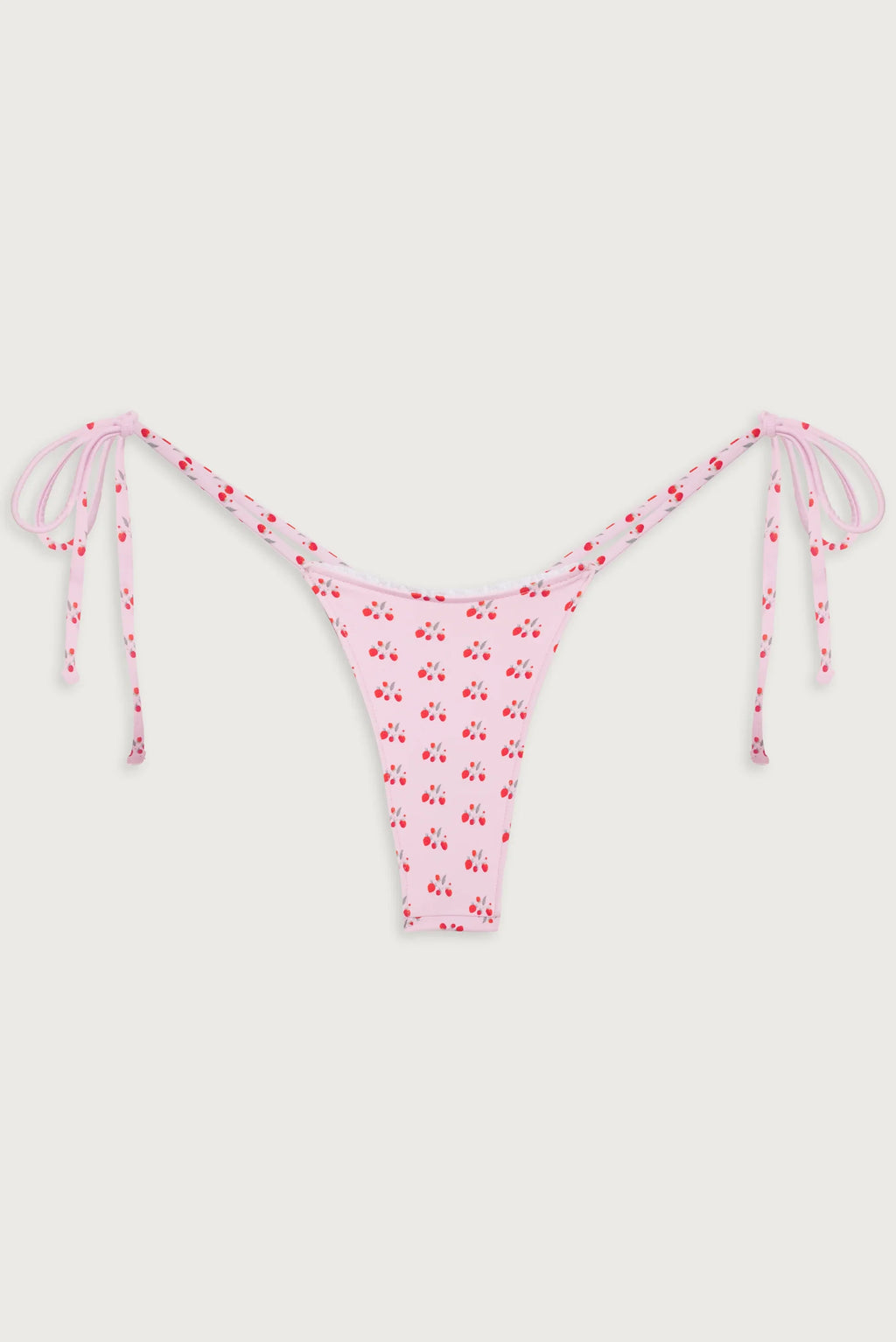 Divine Tie Side Skimpy Bikini Bottom - Baby Berry