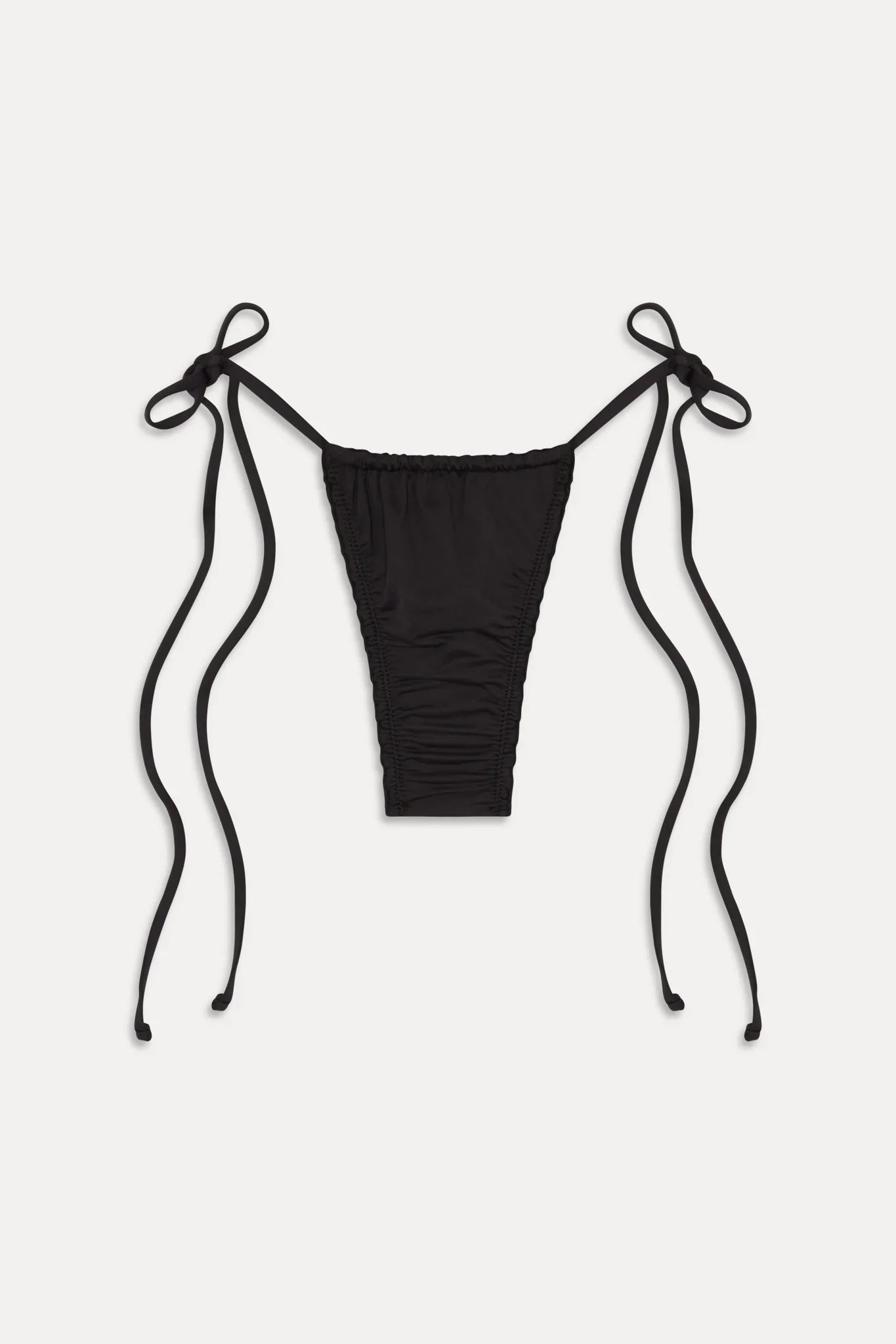 Tidal Micro String Bikini Bottom - Black